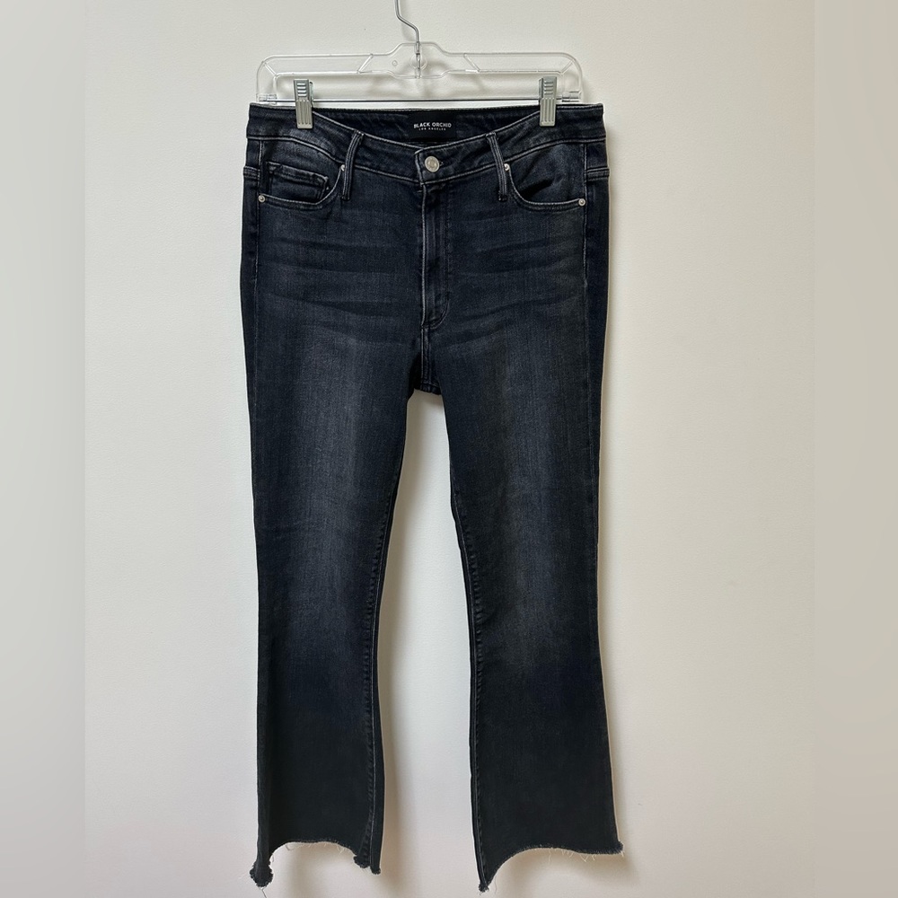Black Orchid boot cut jean, black, size 29